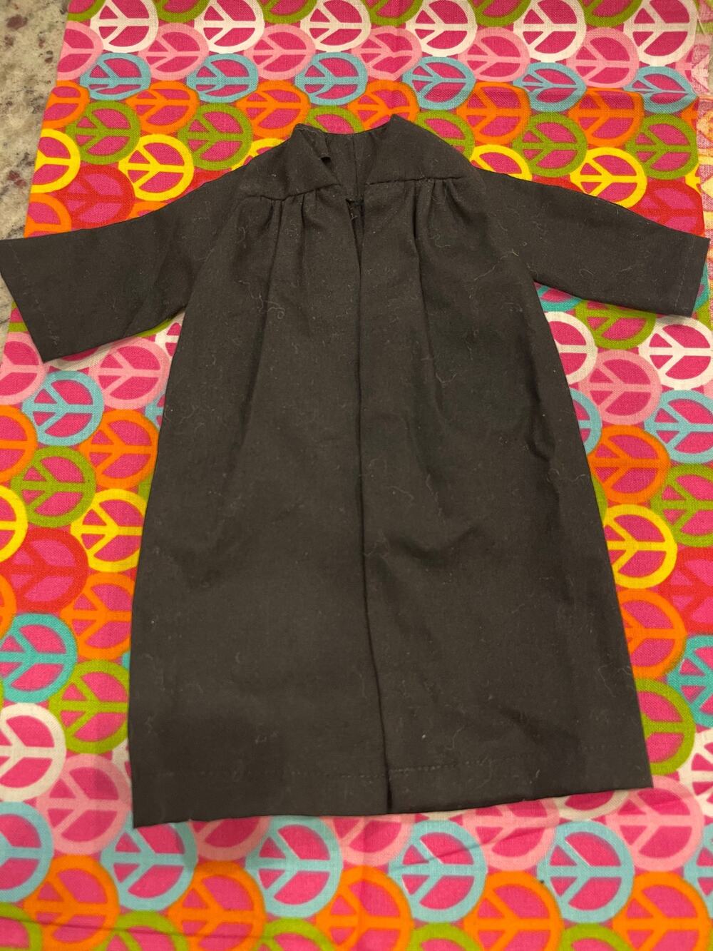 Vintage Mattel Barbie Ken Doll Tagged Black Graduation Robe and Diploma